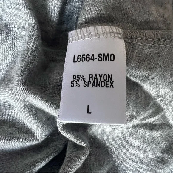 Loveappella Gray Jersey Trapeze Swing Dress - Picture 7 of 8